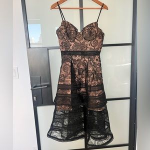 Self-Portrait lace bustier dress - size 6